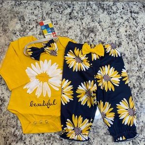 Baby Girls’s 0-3 Month Outfit Set